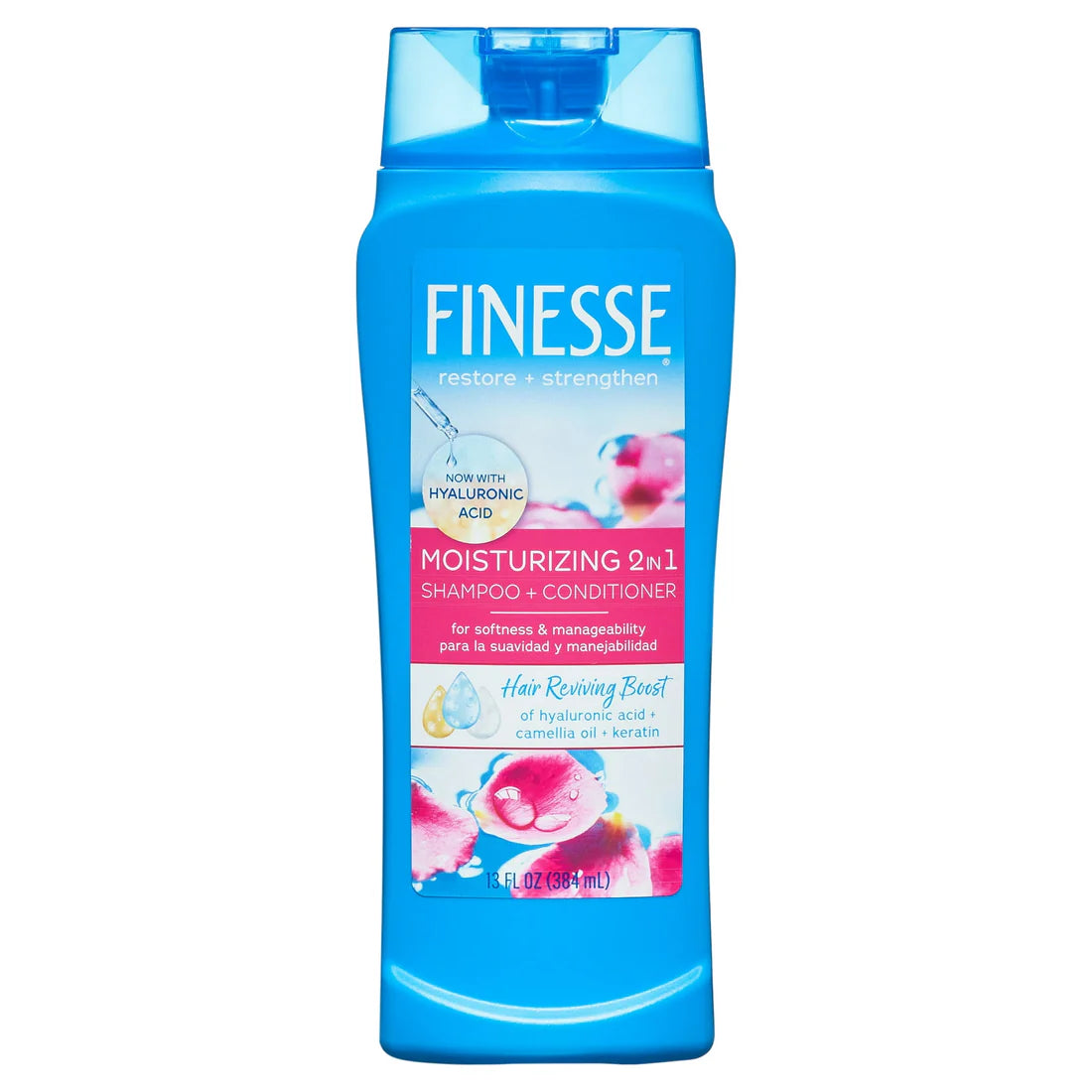 Finesse Restore + Strengthen Moisurizing 2-In-1 Shampoo & Conditioner - 384ml