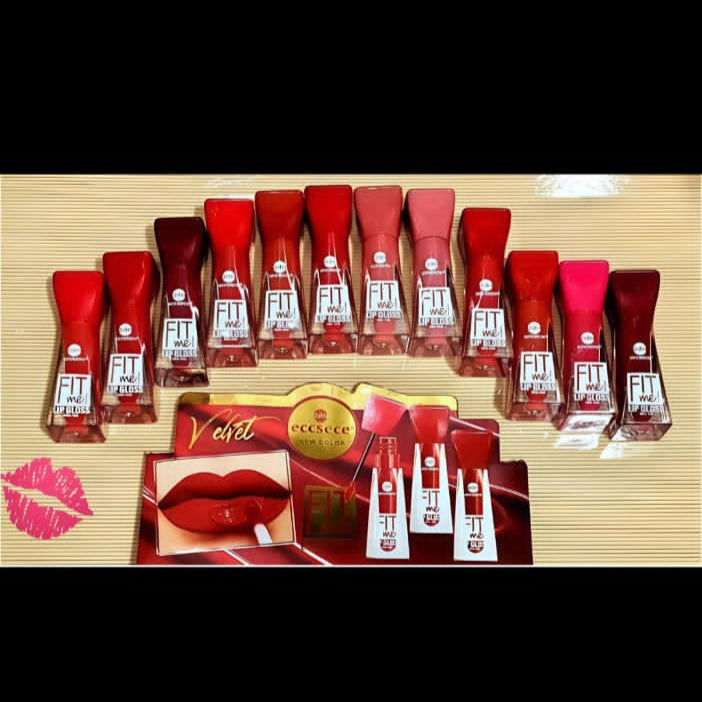 Fit me Velvet Lip Gloss- 12 Pcs