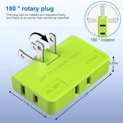 Flat Wall Plug Adapter