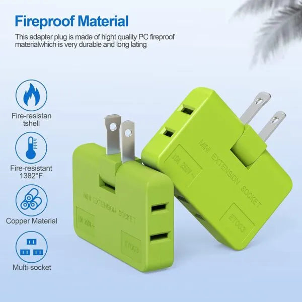 Flat Wall Plug Adapter