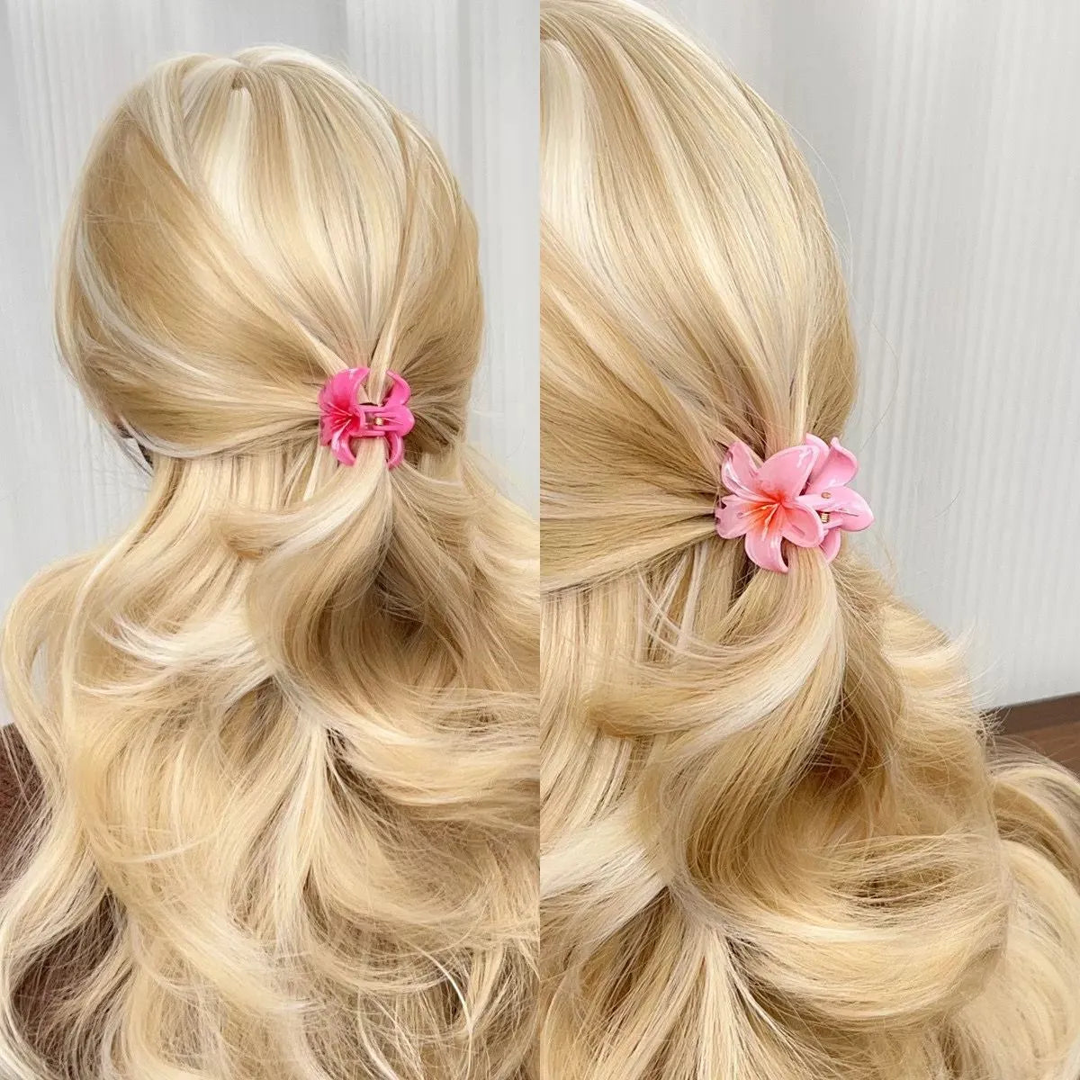 Flower Hair Clip - 4 Pcs Random