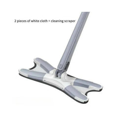 X-Type Microfiber Flat Mop with Twist Mechanism