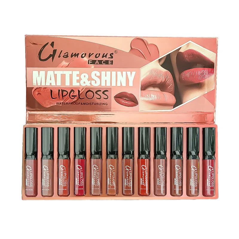 Glamorous Face 12 In 1 Lip Gloss Set