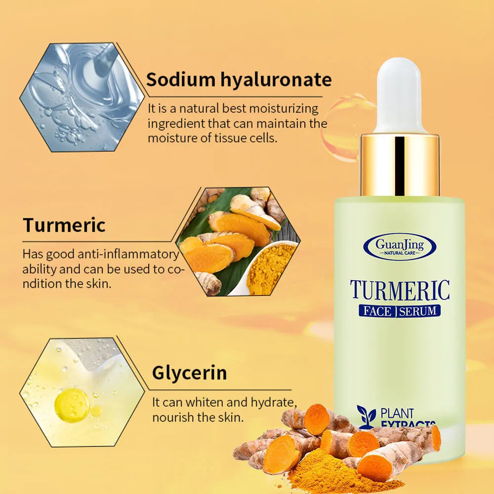 GUANJING Turmeric Extract Anti Wrinkle Face Serum