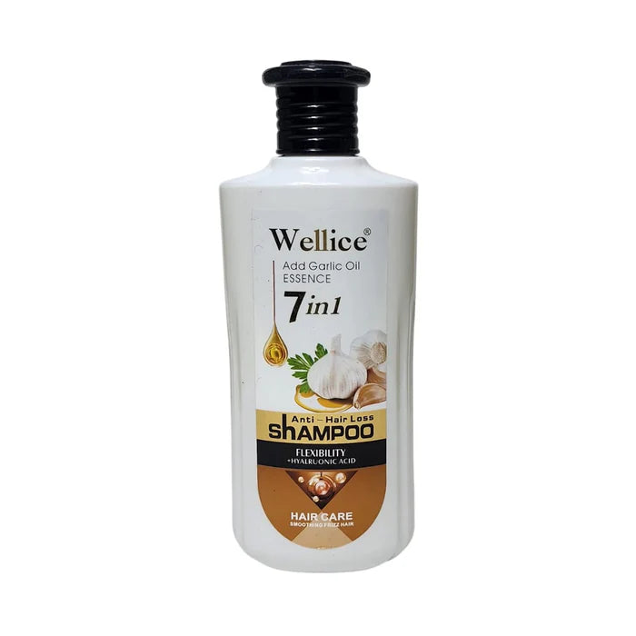 Wellice 7 in 1 Anti - Hair Loss Garlic Hyalruonic Acid & Soothing Frizz Shampoo 400g