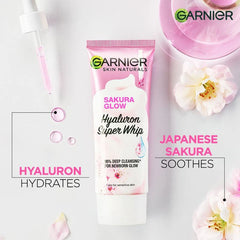 Garnier Sakura Glow Hyaluron Super Whip Foam - 100ml