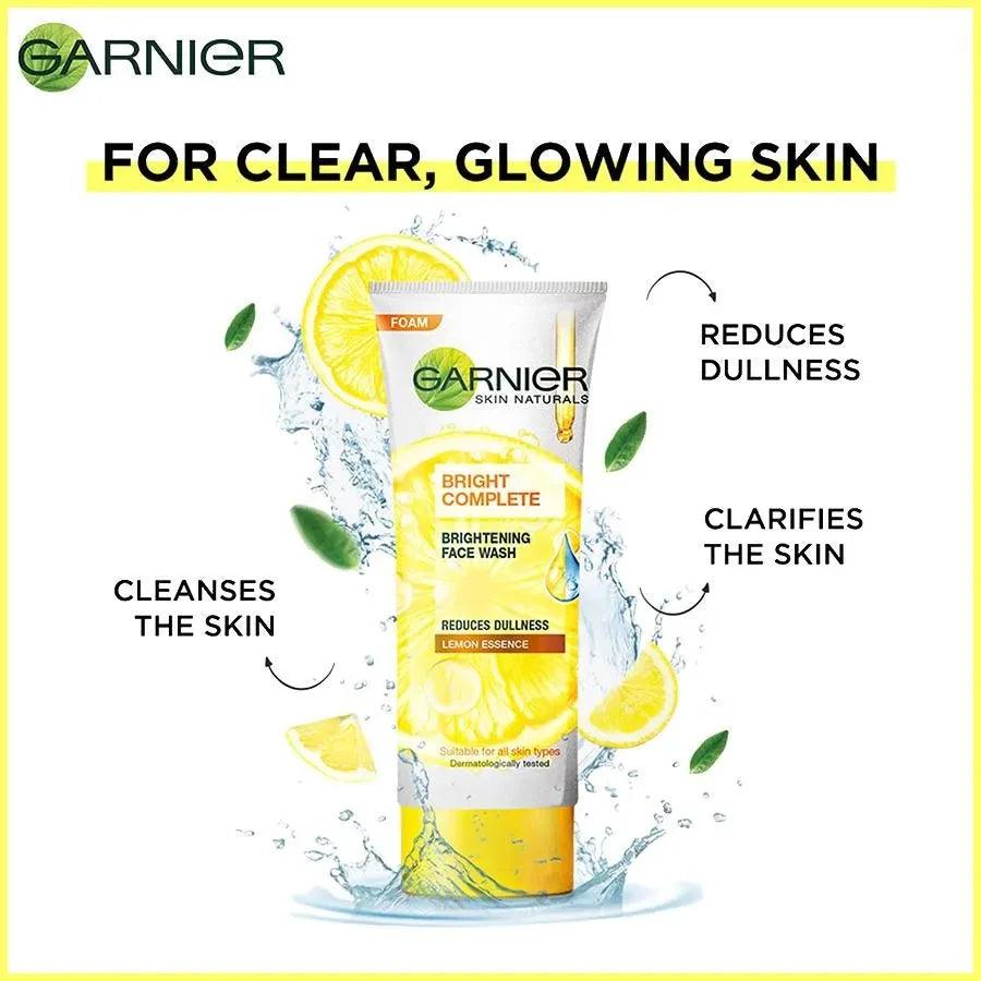 Garnier Bright Complete Vitamin C Face Wash - 100ml