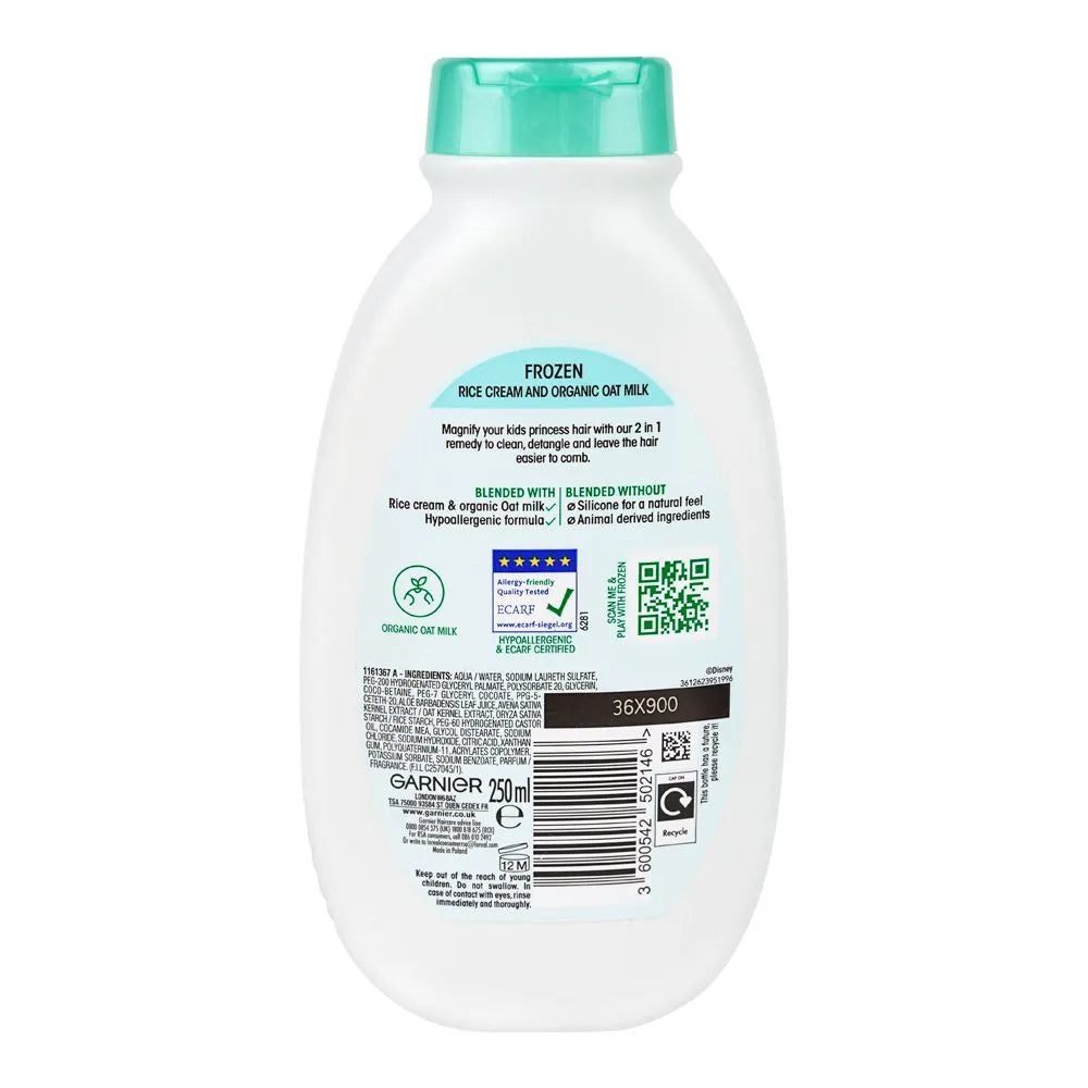 Garnier Ultimate Blends Kids Rice Cream & Oat Milk 2in1 Shampoo - 250ml