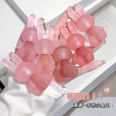 Gege Bear Cute Rabbit Velvet Lip Mud keychain style