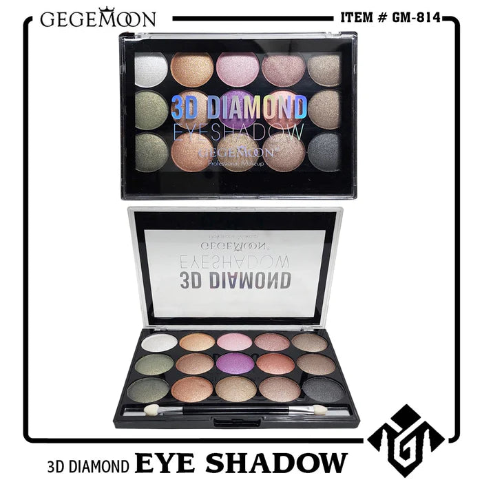 Gegemoon 15 Color 3D Diamond Eyeshadow