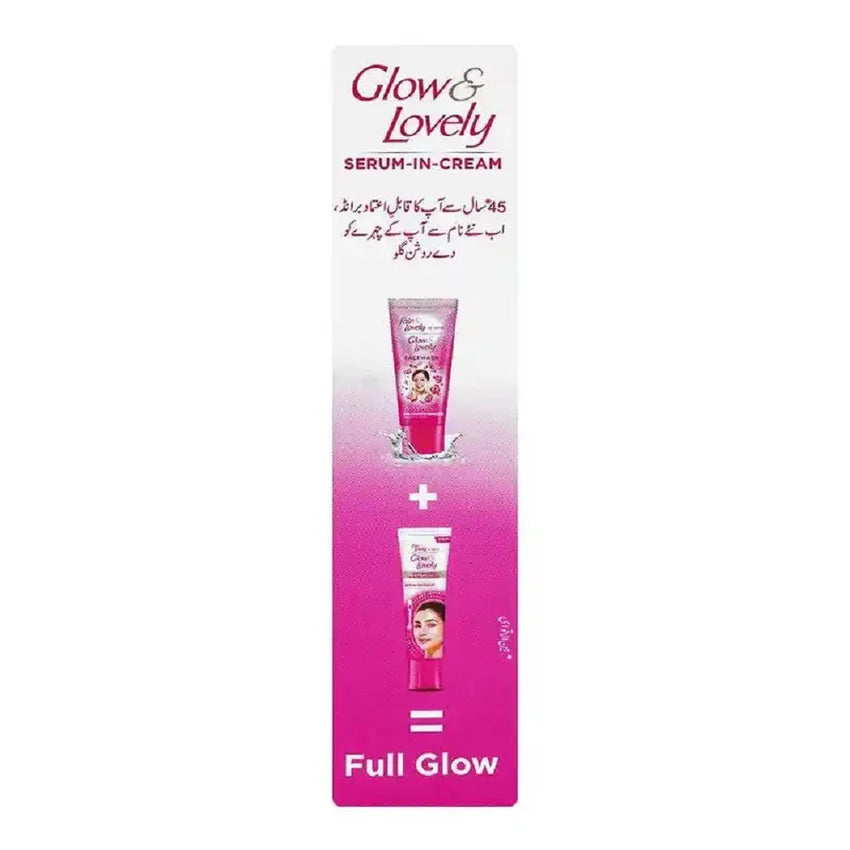 Glow & Lovely Multivitamin Cream 50g + Face Wash 50g Glowing Box
