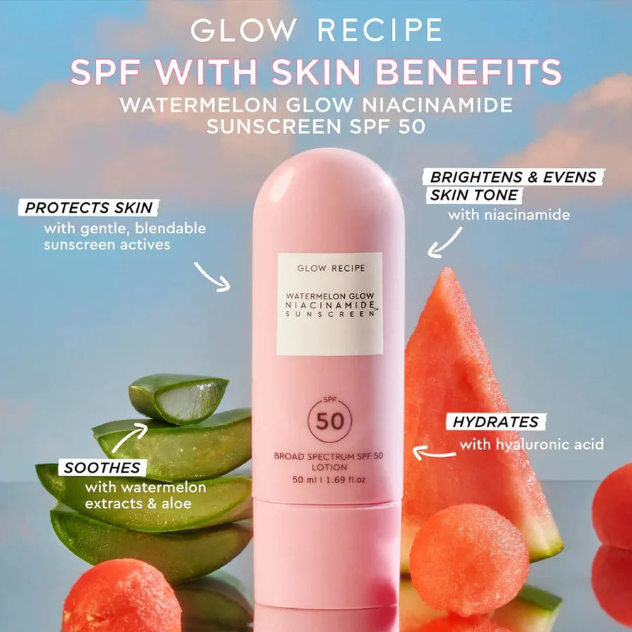 Glow Recipe Watermelon Glow Niacinamide Sunscreen SPF 50 50ml