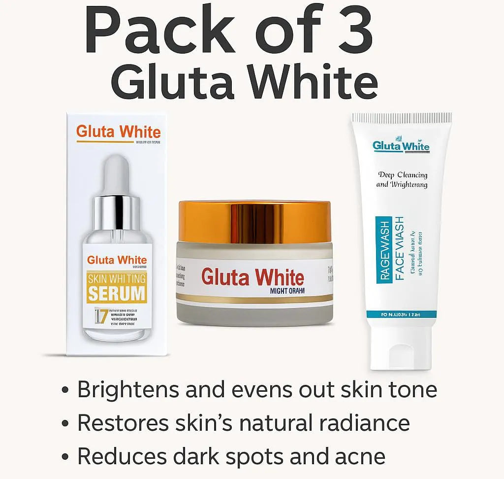 Gluta White Skin Care Bundle – Pack of 3