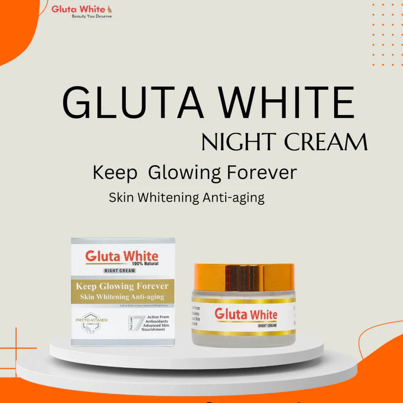 Gluta White Night Cream for Face Whitening & Brightening