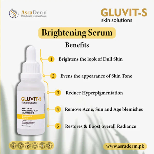 Asra derm Gluvit-s Skin Brightening Serum 30ml