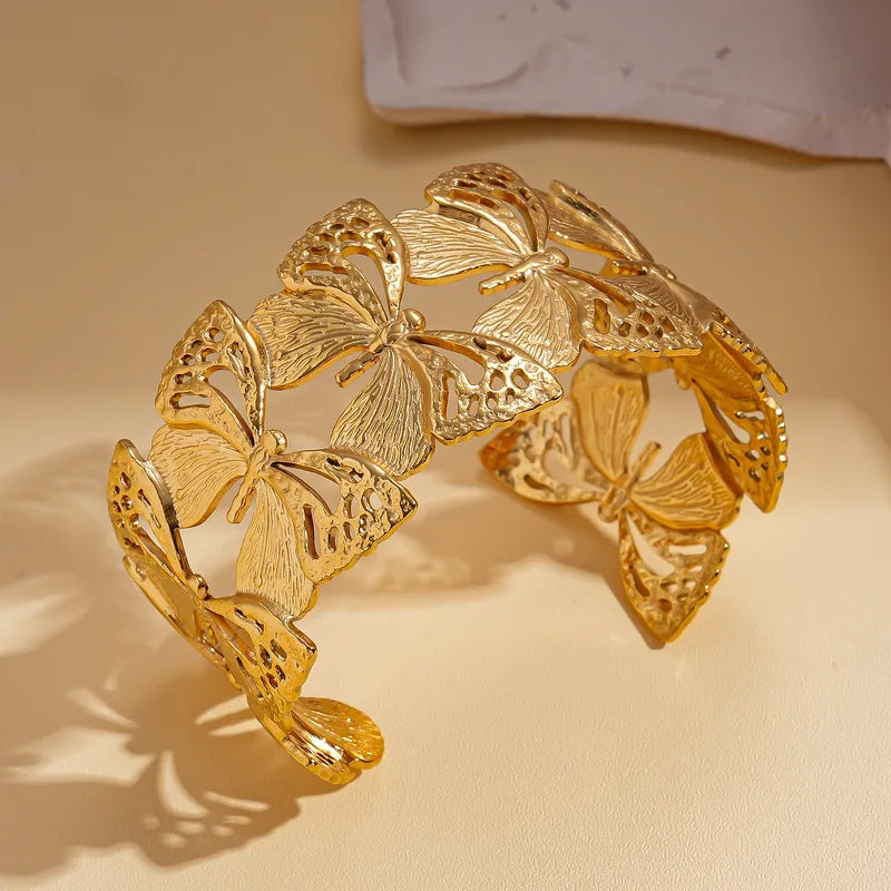 Stainless Steel Butterfly Cuff - Each