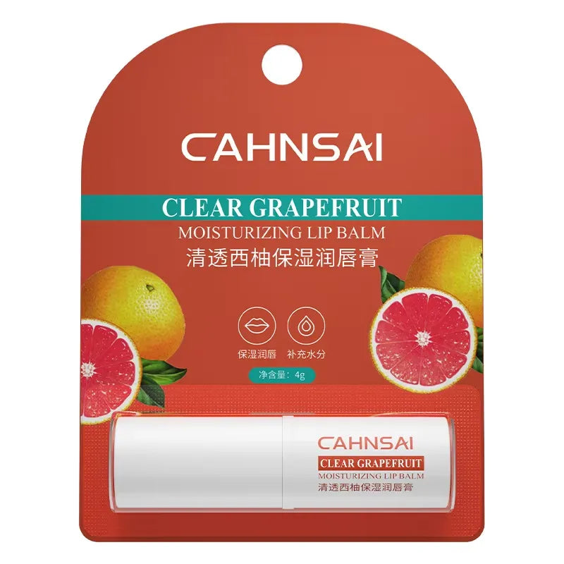 CAHNSAI Clear Grapefruit Moisturizing Lip Balm - 4g