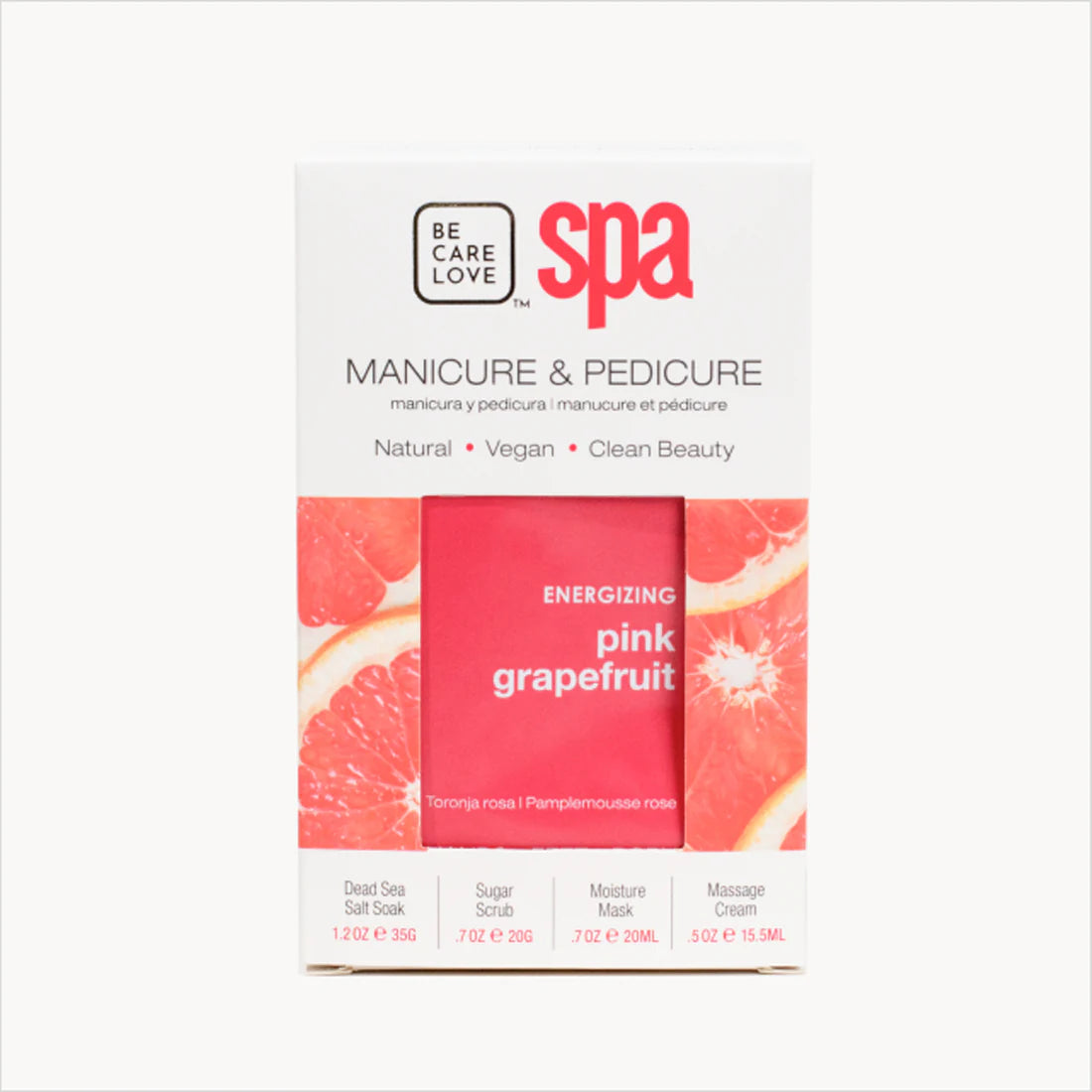 Be Care Love Pink Grapefruit Energizing Spa 4 Pcs Set