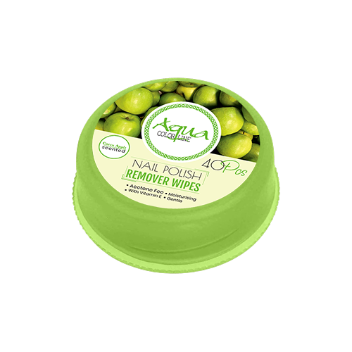 Aqua Color Line Nail polish Remover Pad 40 Pieces