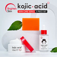 Guanjing Kojic Acid Whitening 3pc Skin Care Set for Brighten Skin