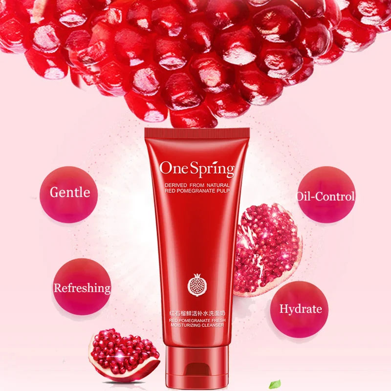 ONE SPRING Red Pomegranate Fresh Moisturizing Cleanser – 100g
