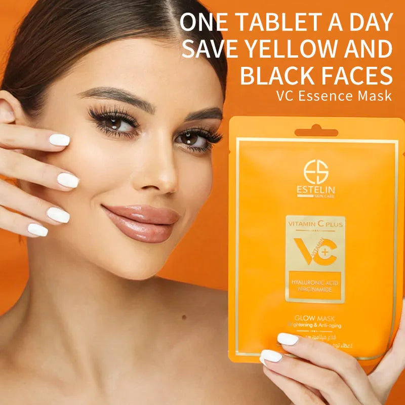 Estelin Vitamin C Plus Hyaluronic Acid And Niacinamide Glow Mask - 25g