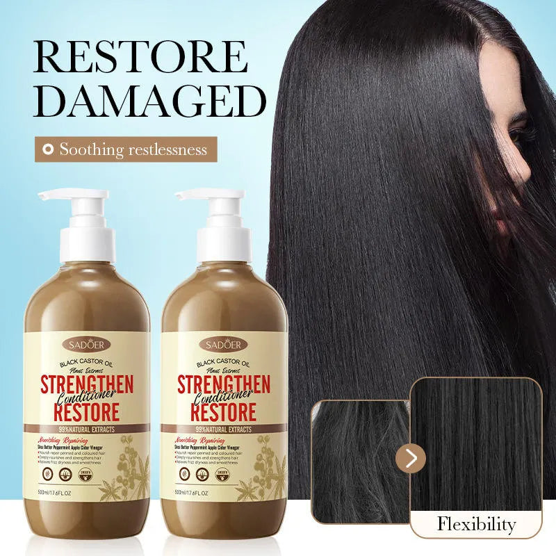 SADOER Anti-Dandruff Black Castor Oil Hair Conditioner - 500ml