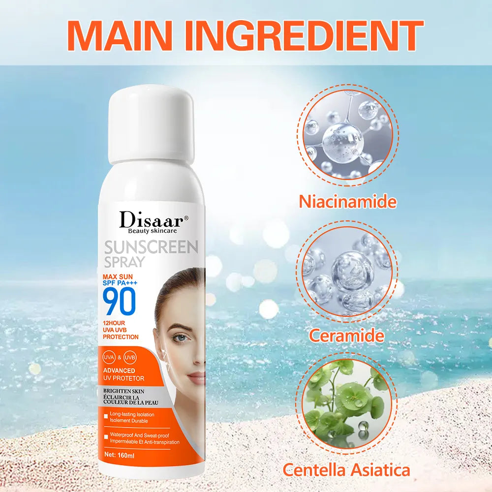 Disaar Max Sun SPF 90 PA+++  – High Protection, Lightweight & Non-Greasy - 160ml