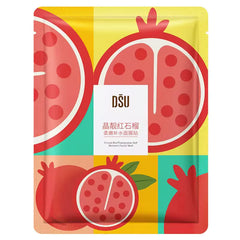 DSU Crystal Red Pomegranate Soft Moisturizing Facial Mask - Each