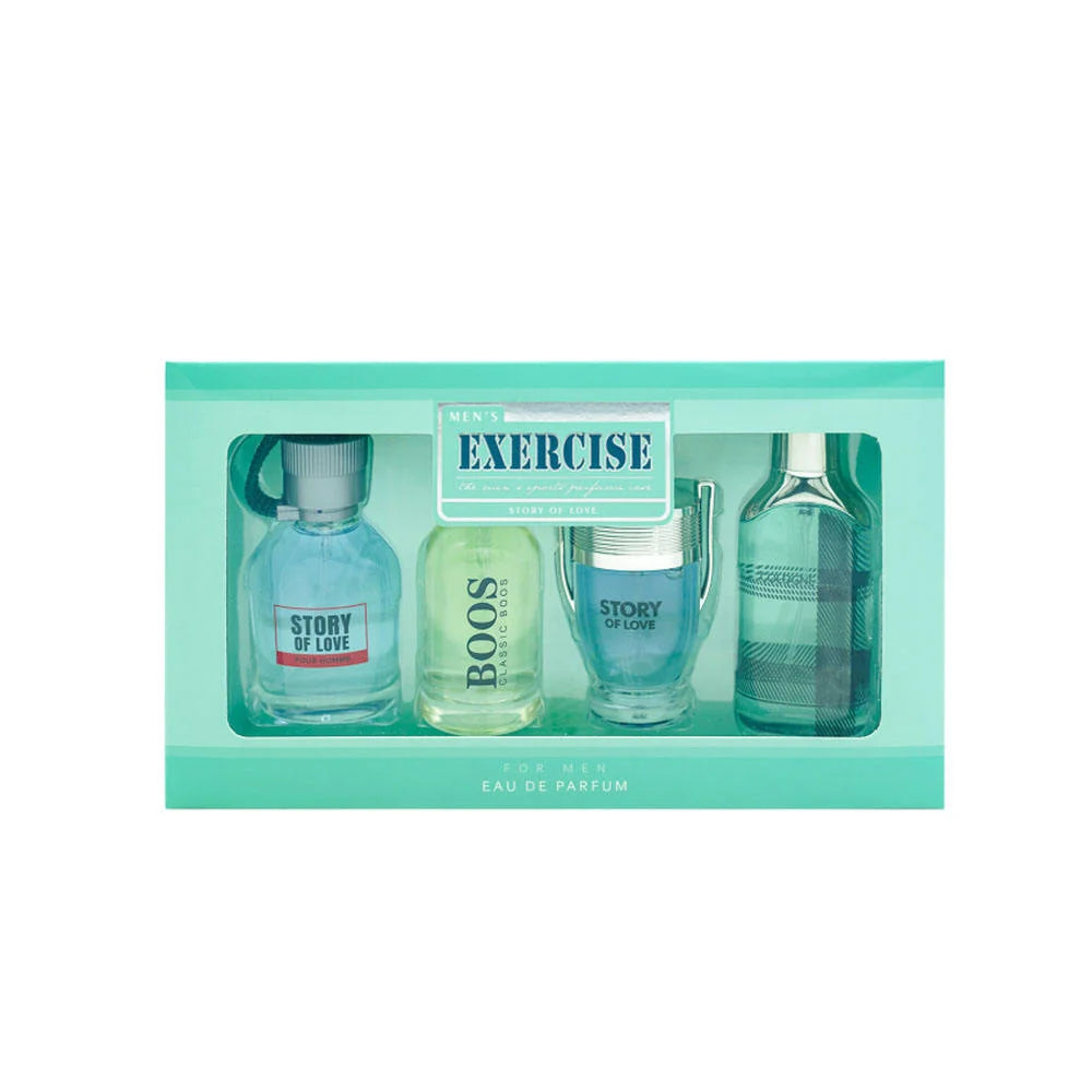 Exercise men's eau de parfum gift set - 4 × 25ml