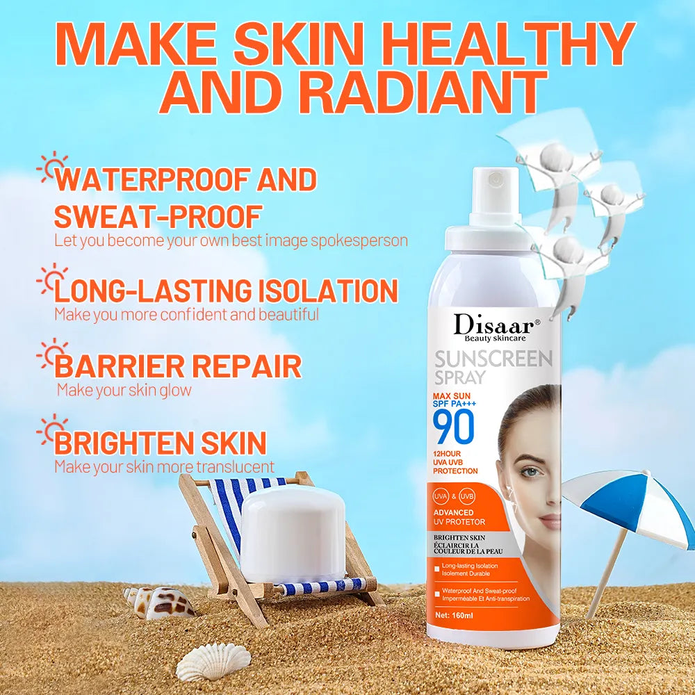 Disaar Max Sun SPF 90 PA+++  – High Protection, Lightweight & Non-Greasy - 160ml