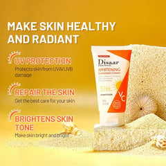 Disaar Whitening Sunscreen Cream SPF 60 – Brightening & Protective Daily Sunblock - 80g