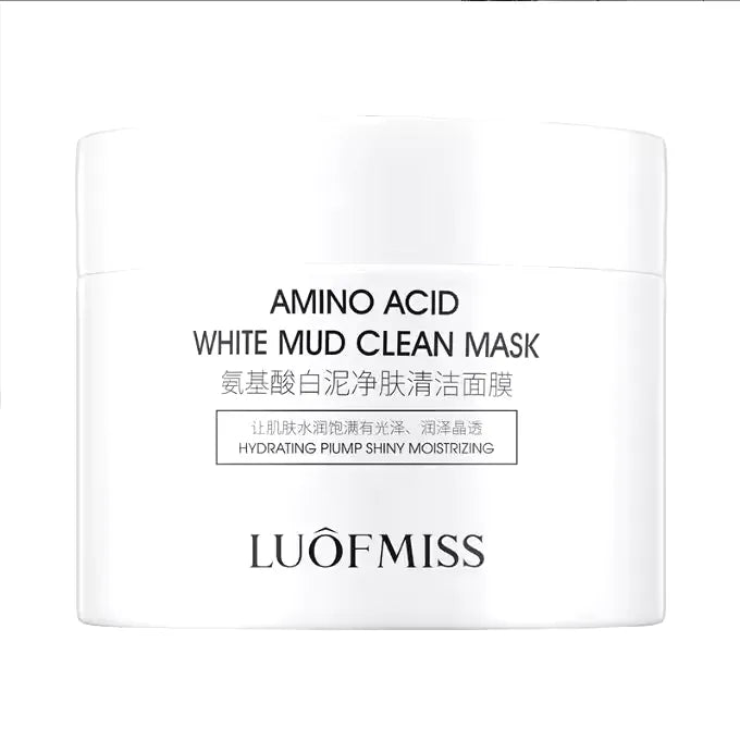 LUOFMISS Amino Acid White Mud Clean Faical Mask -120g
