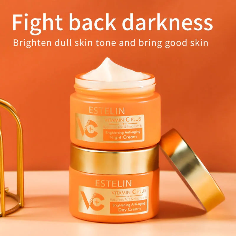 ESTELIN Vitamin C Plus Day And Night Cream - 50ml Each