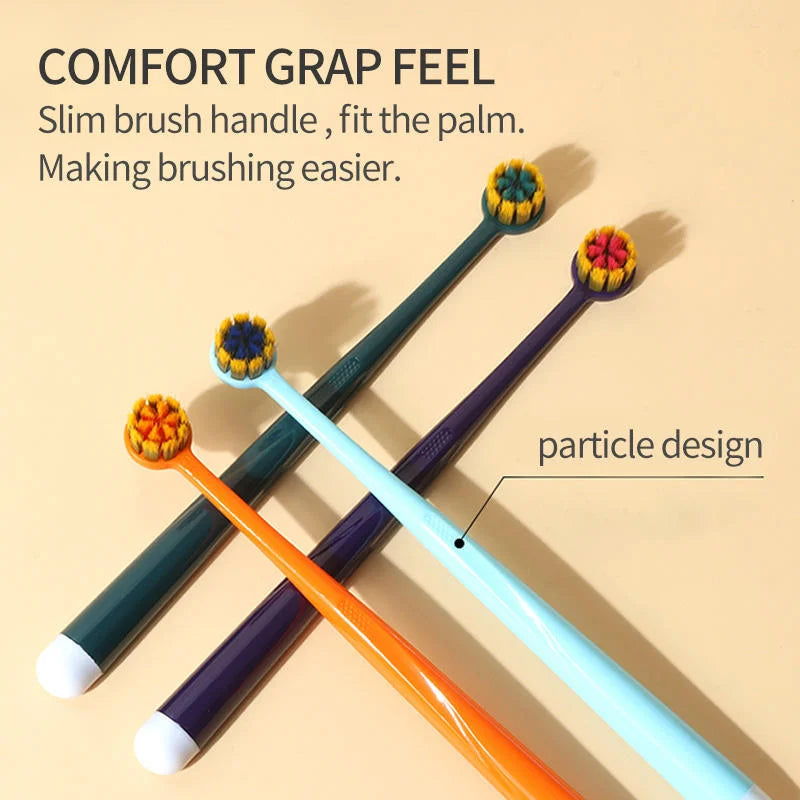 Plastic Plain Stellar Round Head Toothbrush - Each