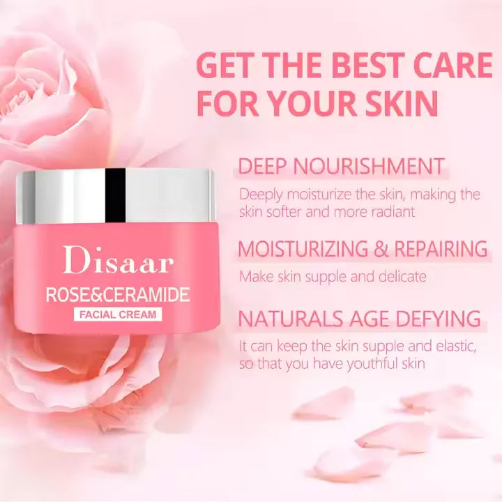Disaar Rose Ceramide Repair and Brightening Facial Cream - 50g