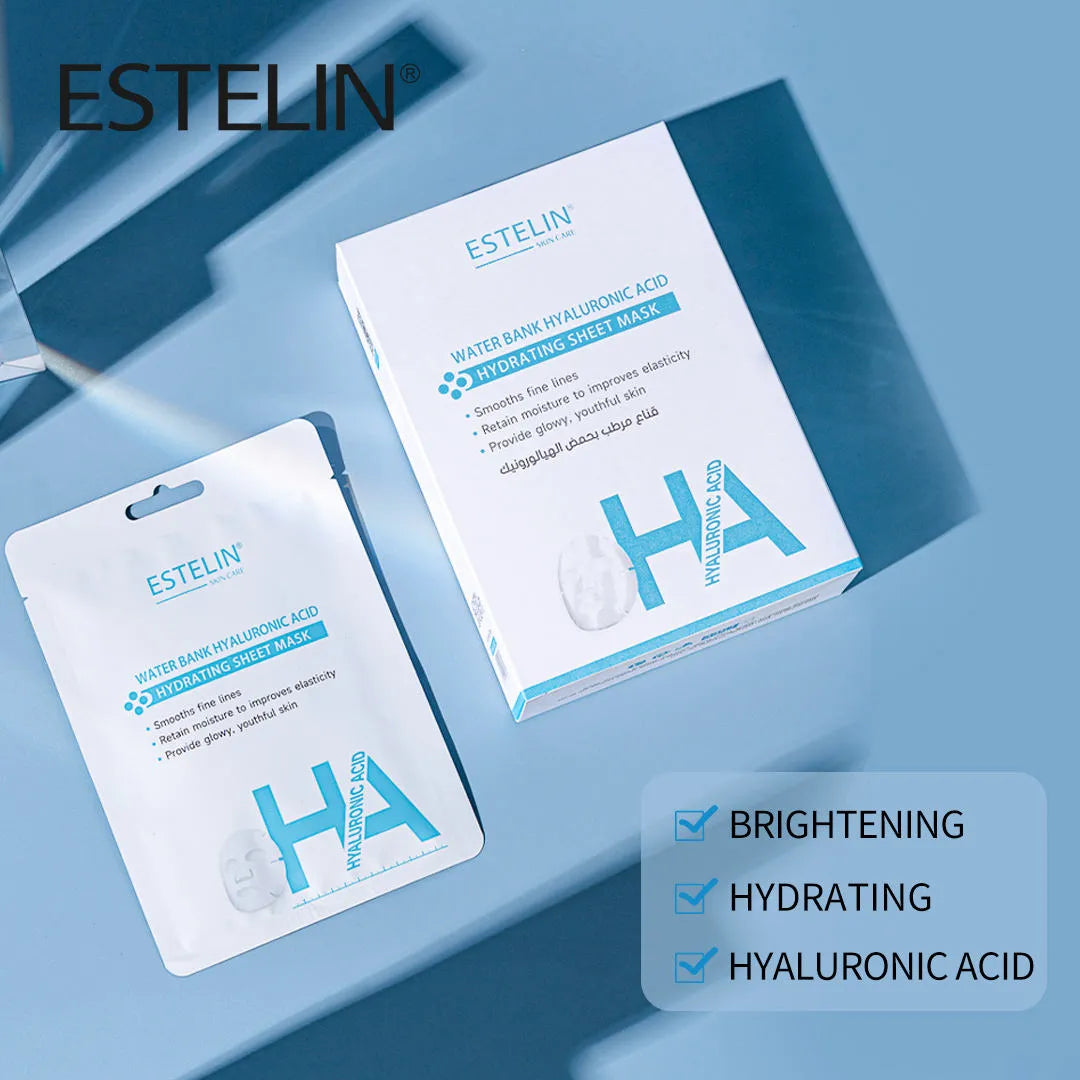 Estelin Water Bank Hyaluronic Acid Hydrating Sheet Mask - 25g