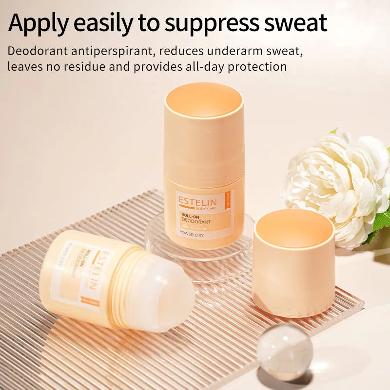ESTELIN Deodorant Roll On – Power Dry – 48Hr Protection - 50ml