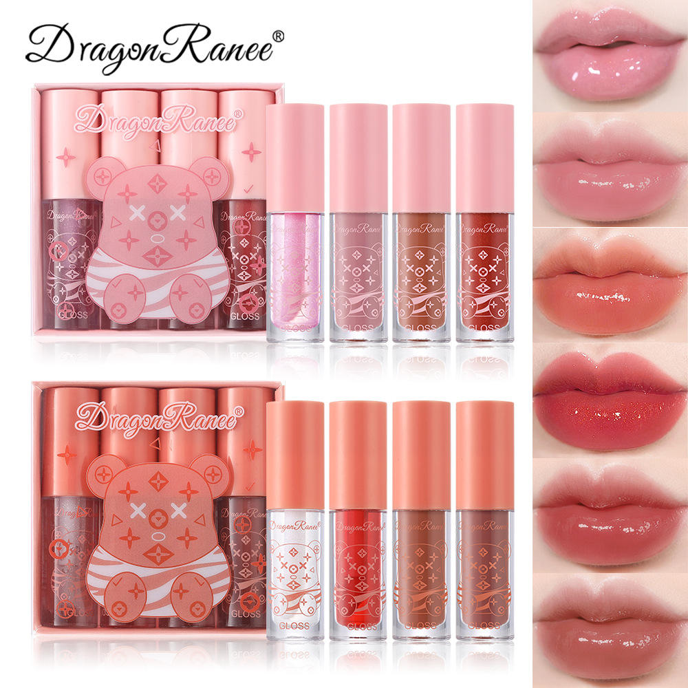 Dragon Ranee Shine Water Lip Gloss - 4 Pcs