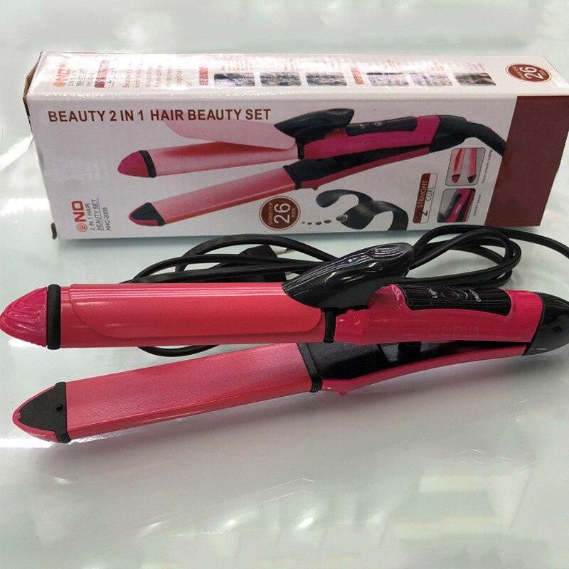 Nova 2 In 1 Professional Hair Curler & Hair Straightener