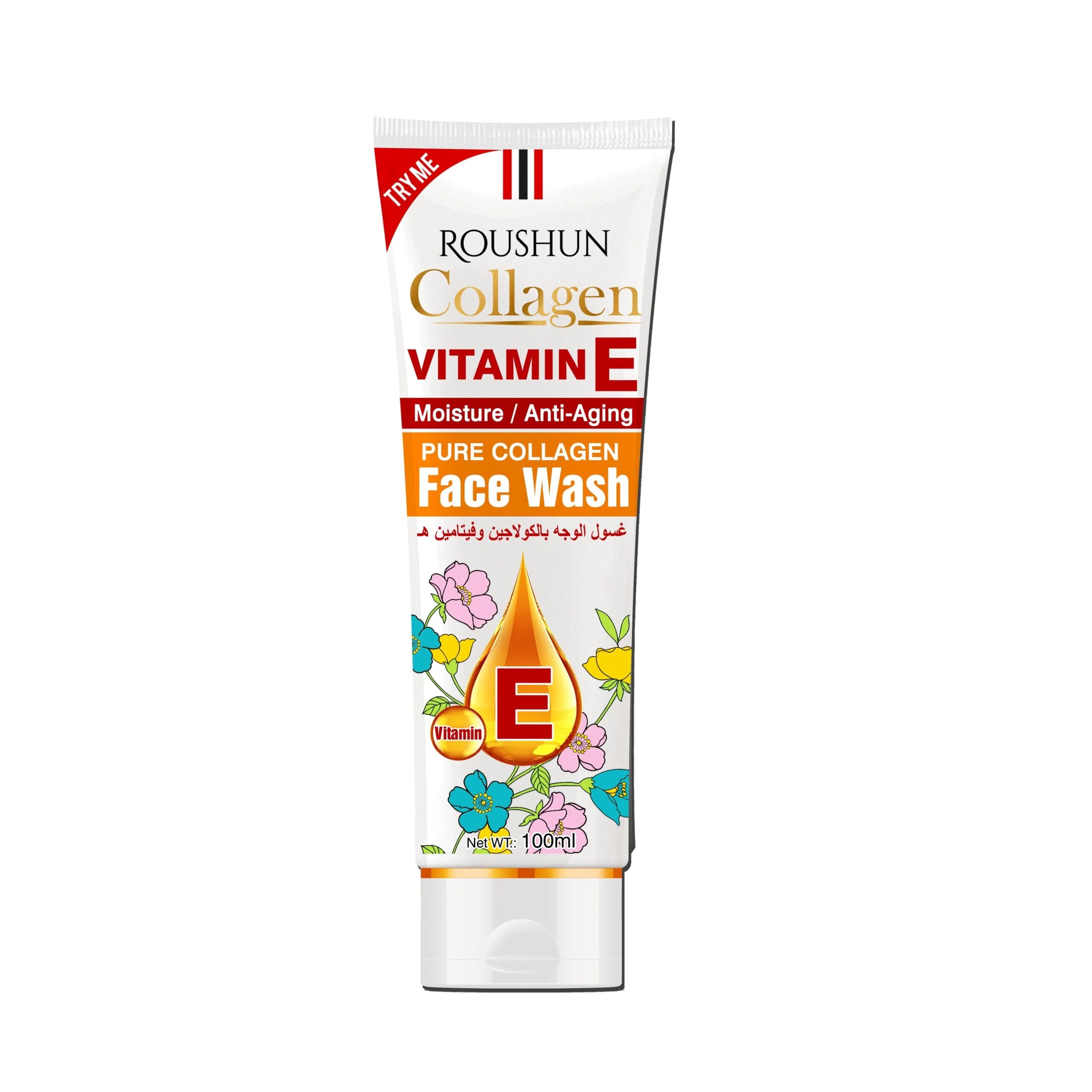 Roushun Collagen Vitamin E Face Wash – 100ml