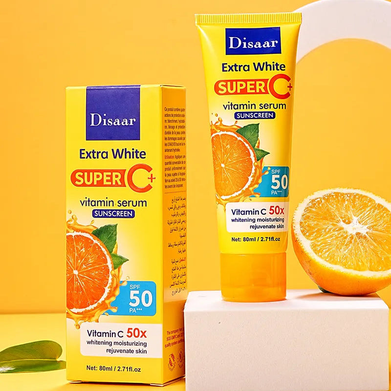 Disaar Natural Glow Sunblock Anti- UVA/UVB Sun Screen Cream SPF 50 - 80ml