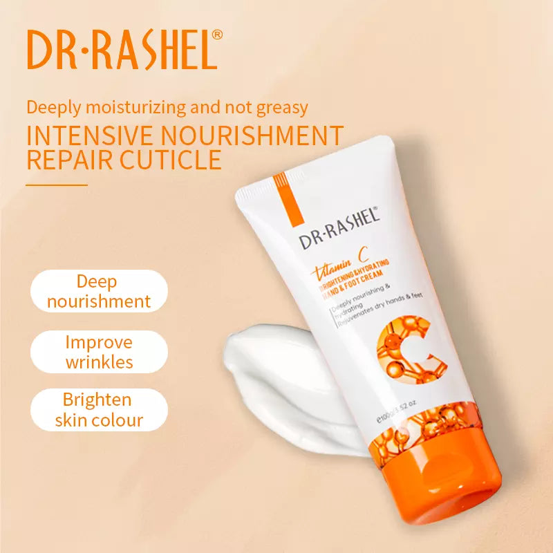 Dr. Rashel Vitamin C Brightening & Hydrating Hand & Foot Cream – 100g