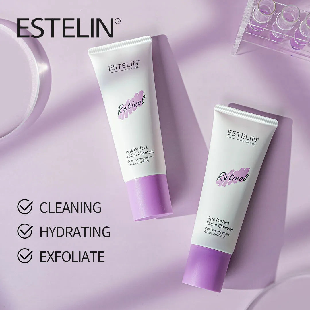 Estelin Retinol Age Perfect Facial Cleanser - 120g