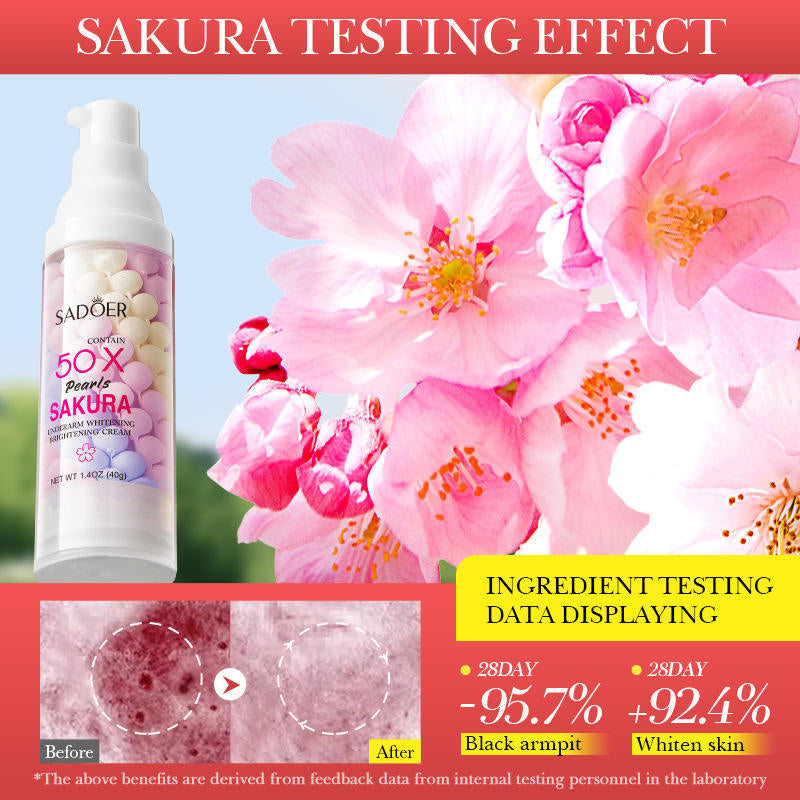 SADOER Sakura Pearls Private Parts Underarm Whitening Moisturize - 40g