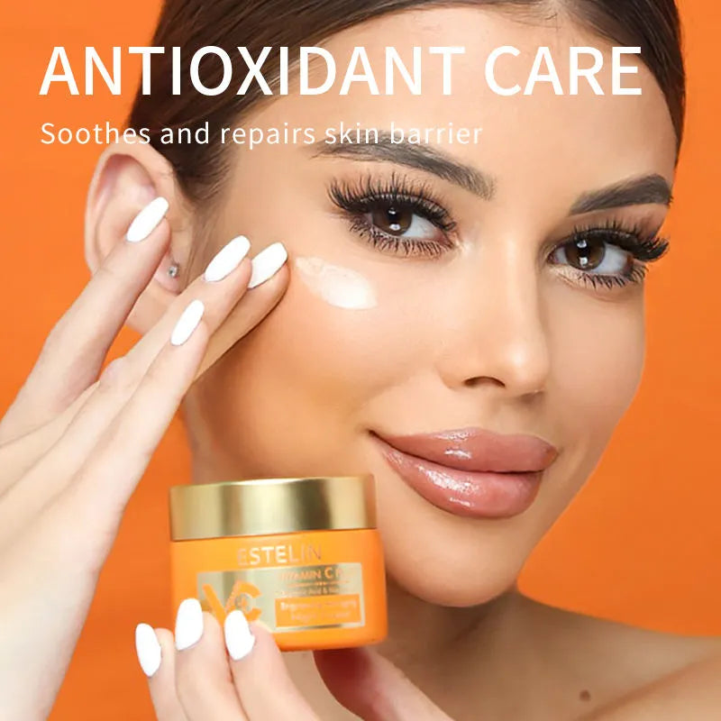 ESTELIN Vitamin C Plus Hyaluronic Acid Niacinamide Night Cream - 50g