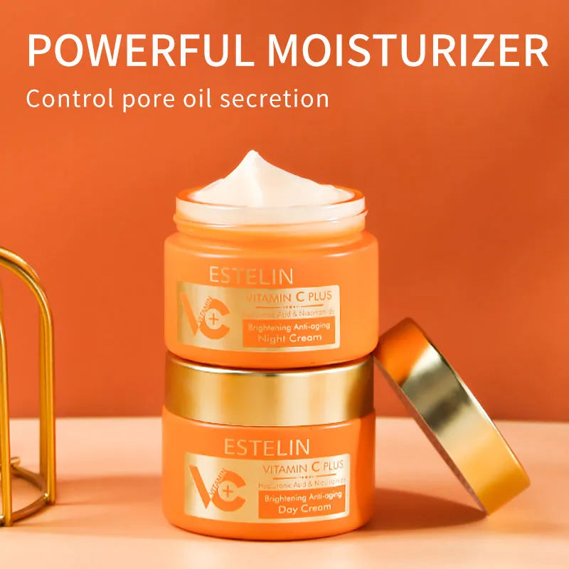 ESTELIN Vitamin C Plus Hyaluronic Acid Niacinamide Night Cream - 50g