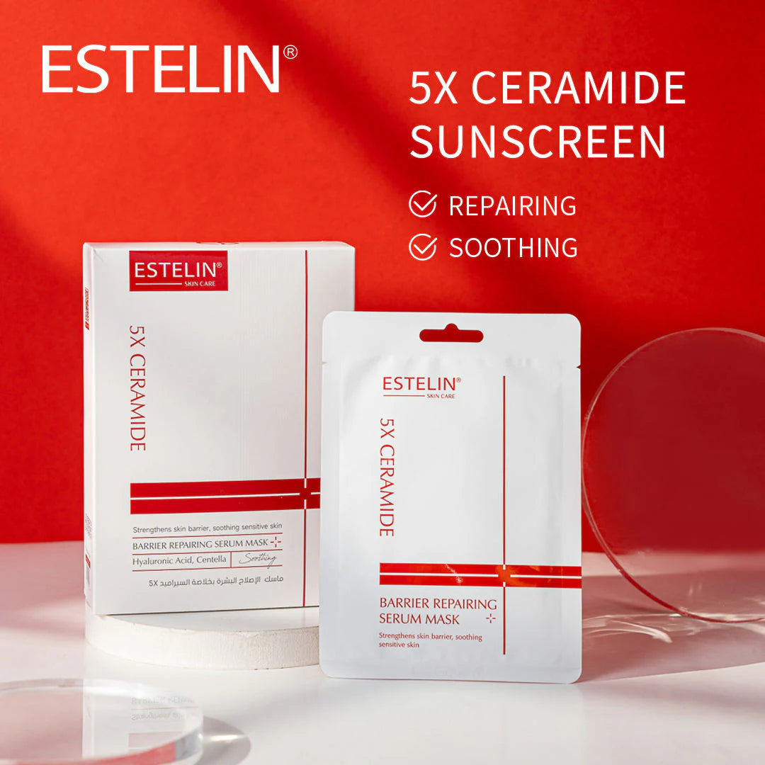 ESTELIN Skin Care 5X Ceramide Barrier Repair Serum Sheet Mask