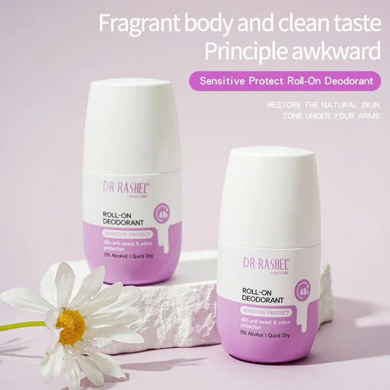 Dr. Rashel Vegan With Lavender Rose Coconut Scents Roll-On Deodorant 48H Protection - 50ml