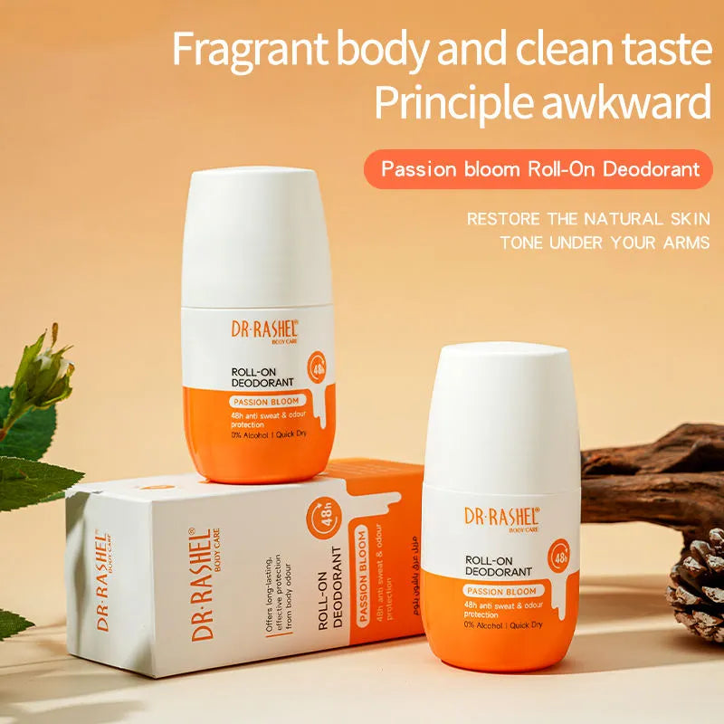 Dr. Rashel Passion Bloom Quick Dry Roll-On Deodorant 48H Protection - 50ml